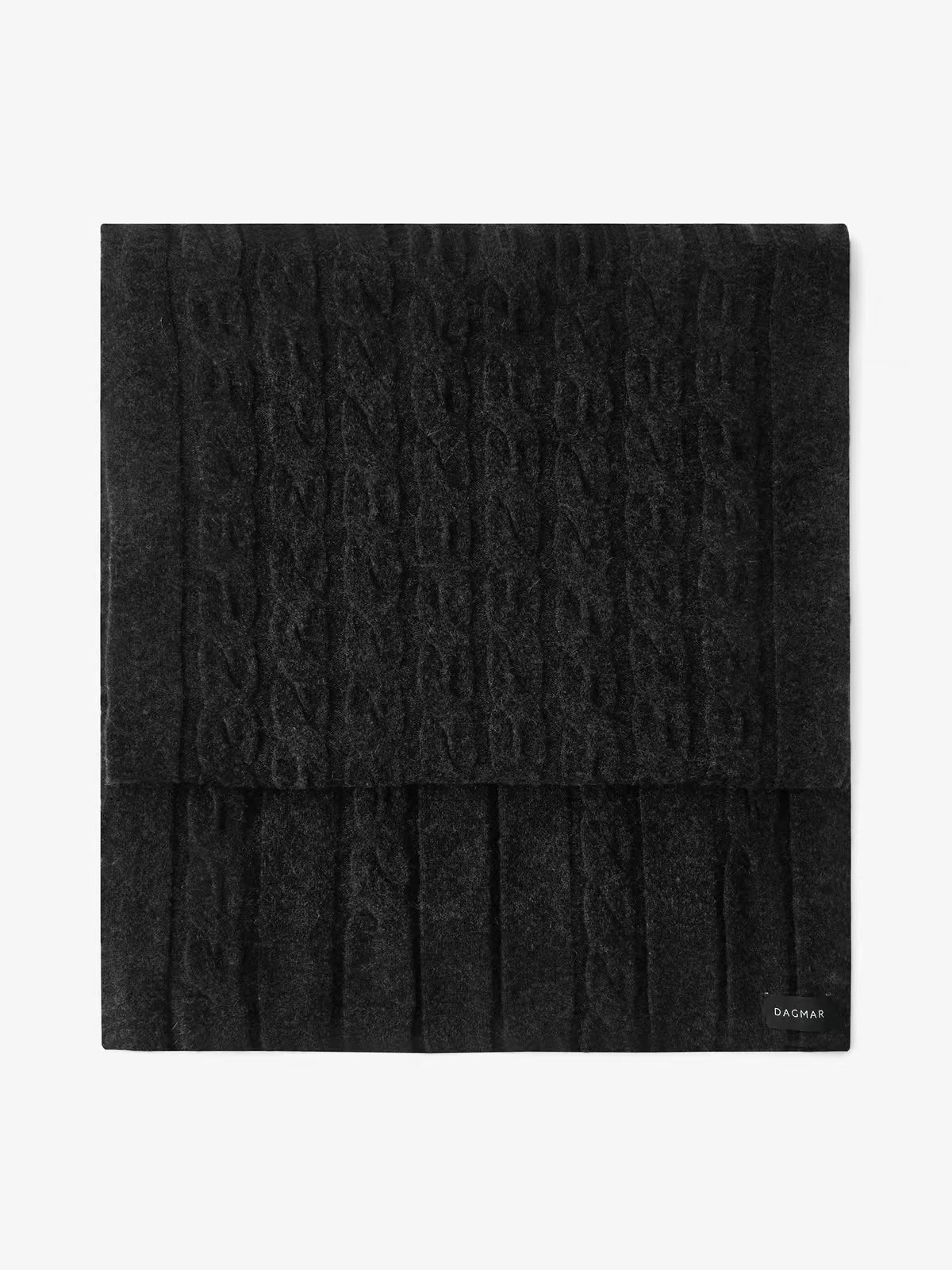 Ribbed Scarf Graphite Grey Skjerf